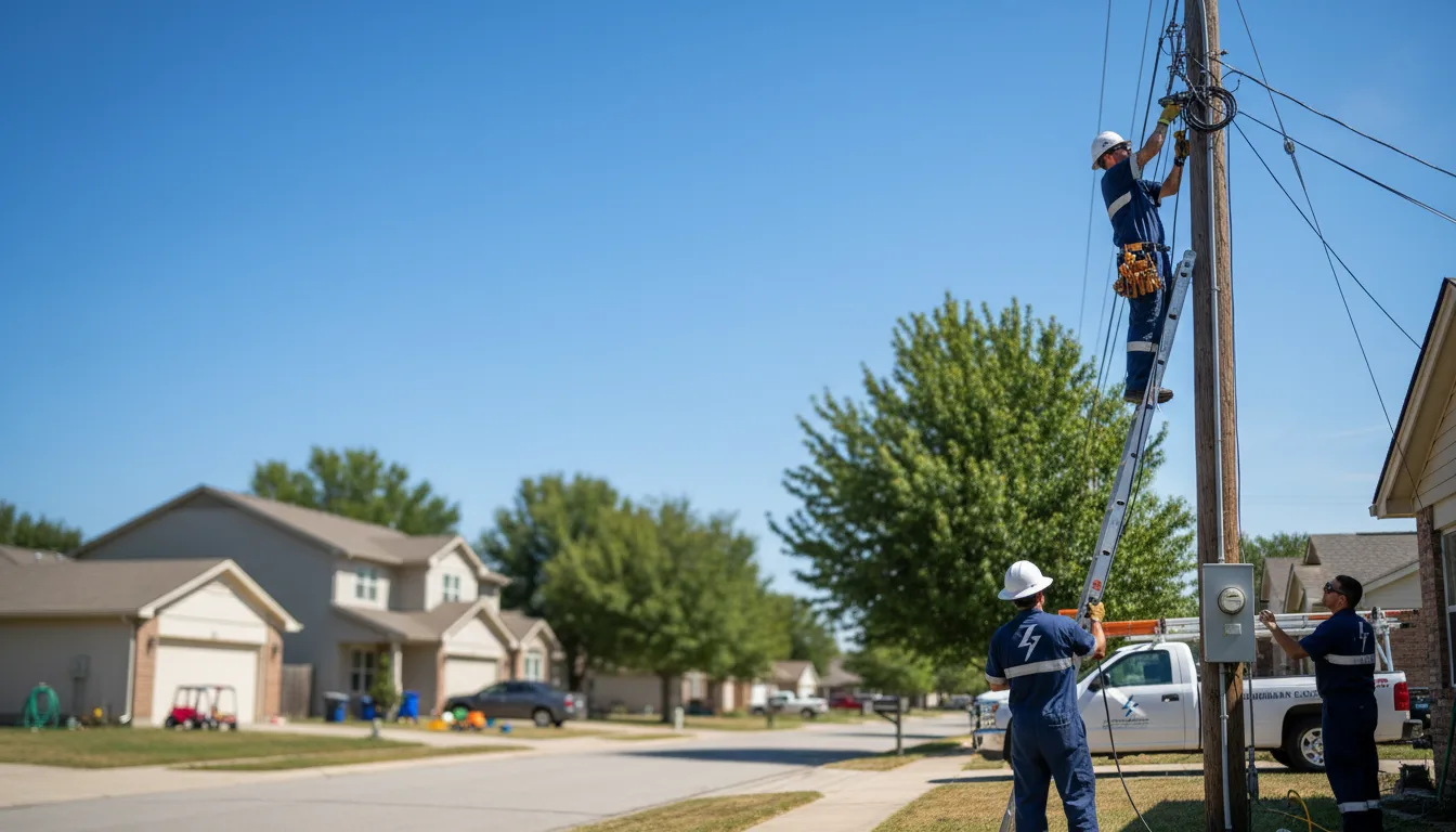 Residential electrician providing installation services in Ina, IL